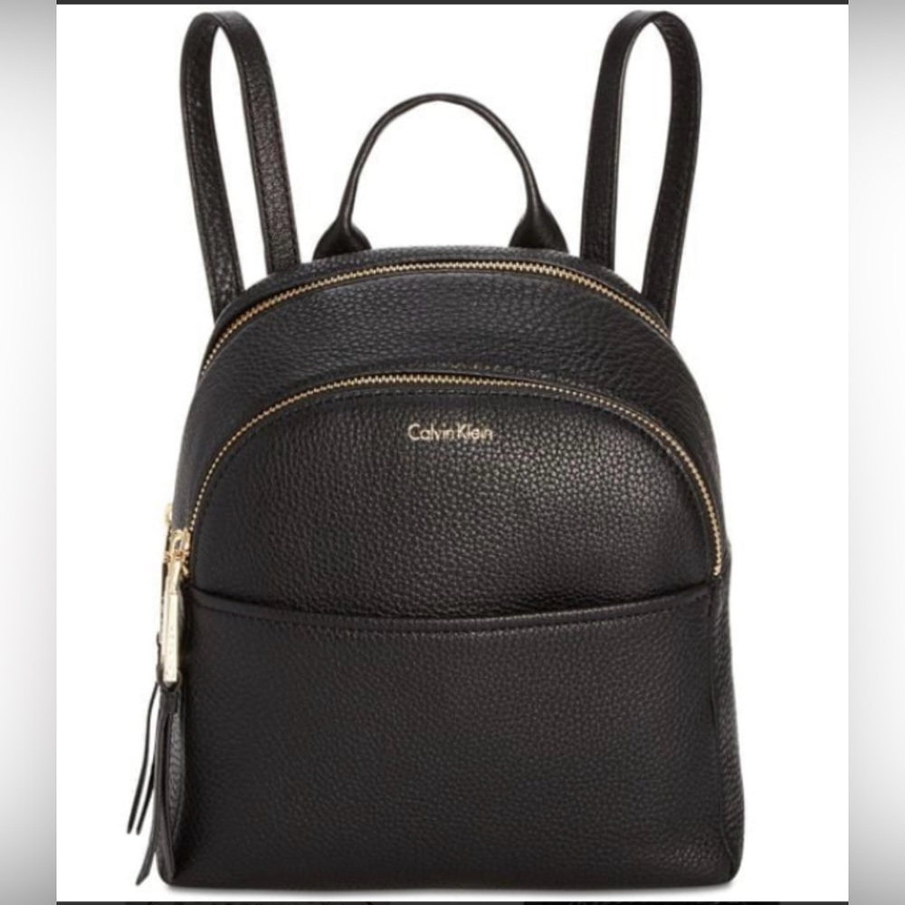Calvin Klein mini Pebbled Black Backpack